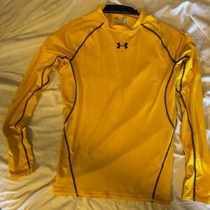 Under Armour Yellow Cold Gear Compression Shirt